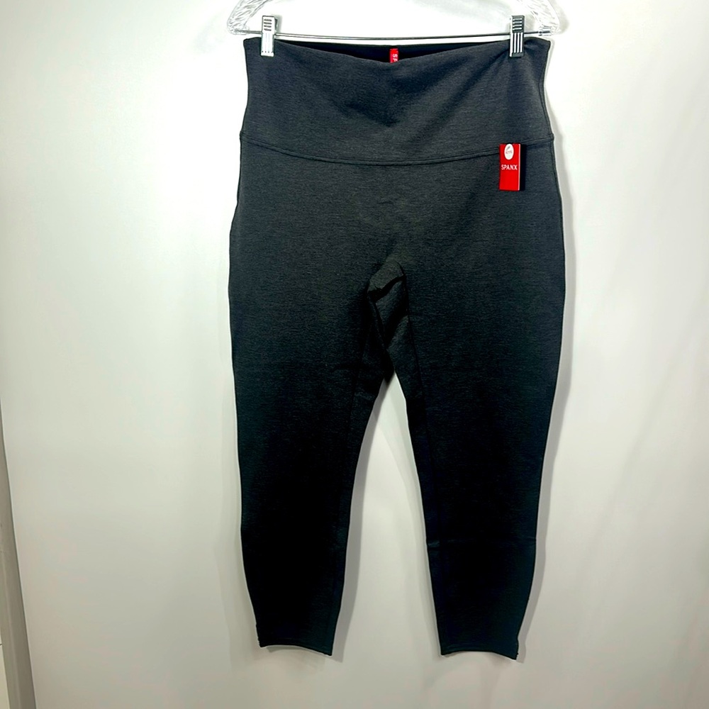 Spanx Gray Pull On Crop Pants Size Xl Petite